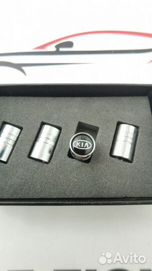 Колпачки на ниппель хром clasic Kia