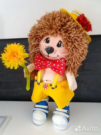 Интерьерная кукла ёжик