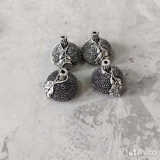 Колпачки крупные для бисерных жгутов/украшений