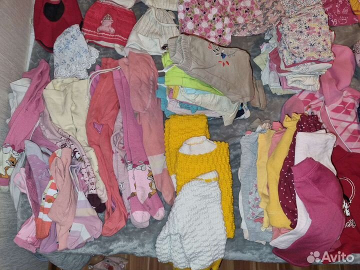 Детские вещи для девочек пакетом 1-3г
