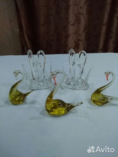 Хрустальные лебеди, статуэтки СССР