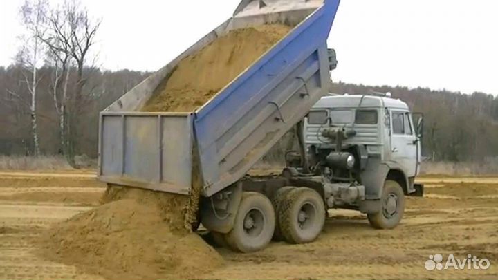 Песок, щебень, гравий, грунт доставка