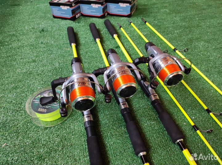 Комплект удилищ с катушками 3+3