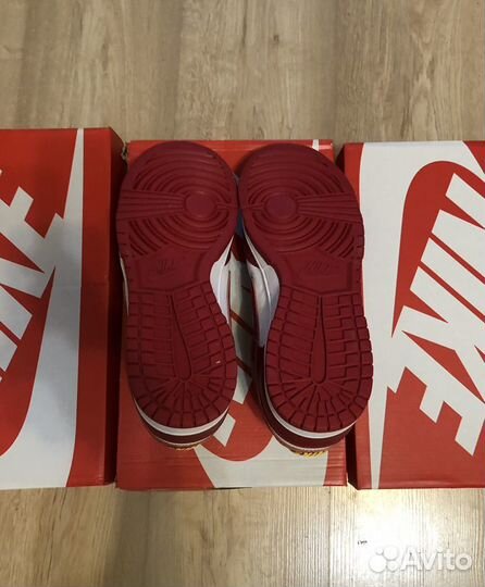 Кроссовки nike dunk LOW retro «GYM RED»