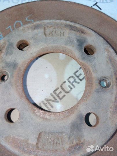 Диск тормозной передний Hyundai Solaris