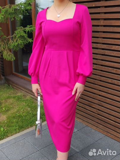 Платье вечернее миди 48 размер