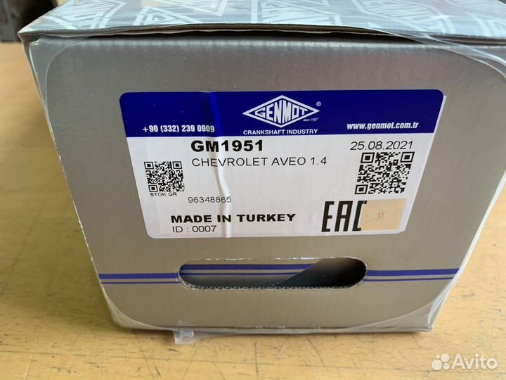 Коленвал chevrolet aveo 1.4