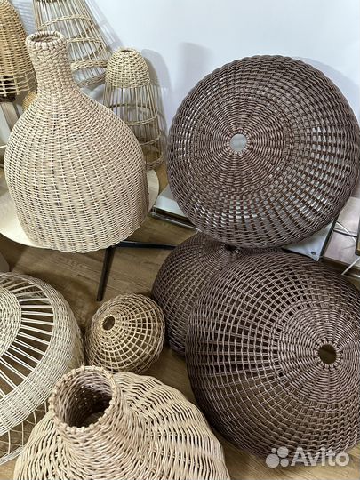 Светильники плетеные