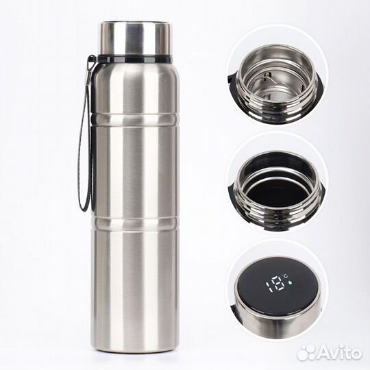 Термос, серия: Warm, 1 л, сохраняет тепло 24 ч, с