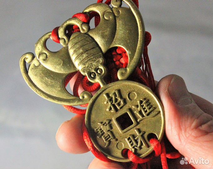 Летучая мышь Подвеска с Узлом Удачи 40 см RU*076