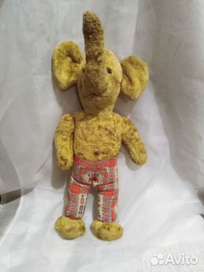 Мягкая Плюшевая Игрушка Слон 30-40-е гг СССР