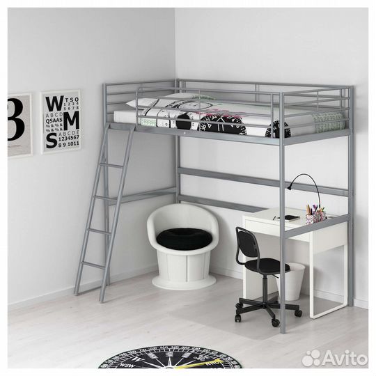 Кровать чердак IKEA свэрта