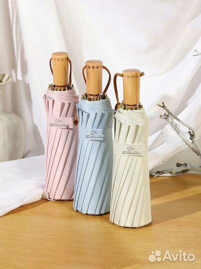 Стильный механический зонт розово-фиолетовый