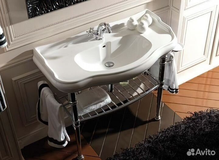 Консоль под раковину Kerasan Retro 100 730090 Хром