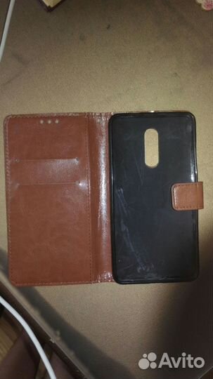 Чехол книжка для Xiaomi Redmi Note 4X, Коричневый