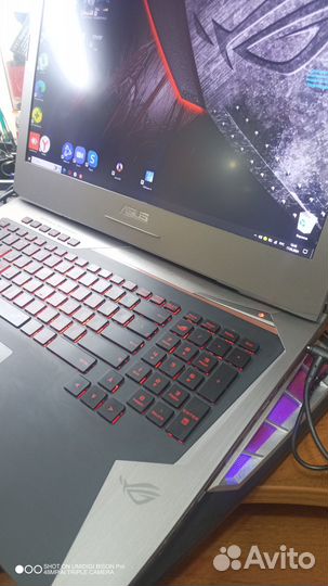 Игровой ноутбук asus ROG G752 i7 RAM 32.gb