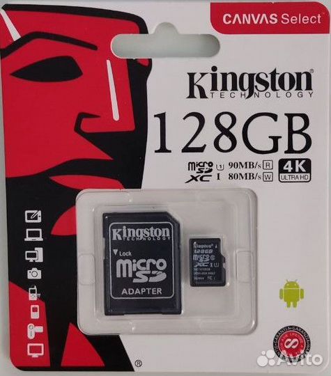 Карта памяти micro sd 128 samsung