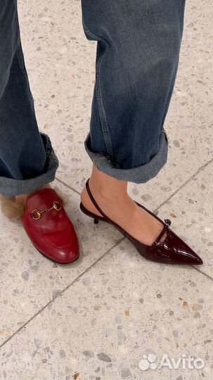 Туфли zara слингбэки