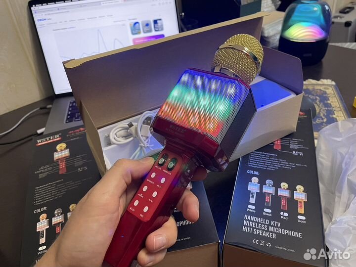 Беспроводные караоке микрофоны Wster WS-1828