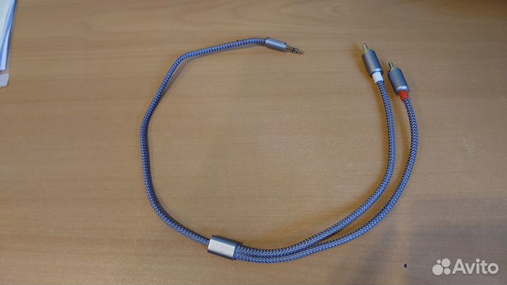 Аудио кабель Jack 3,5 на 2 RCA кабель, Aux кабель