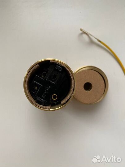 Патрон декоративный ретро е27 золотой латунь