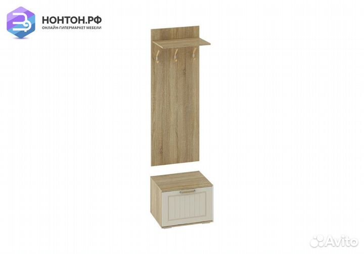 Прихожая Маркиза дуб сонома / крем-сатин