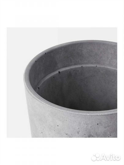 Кашпо икеа новый 24x26 см, светло-серый
