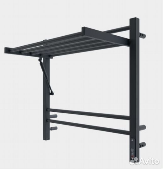 Горизонт полотенцесушитель электрический черный