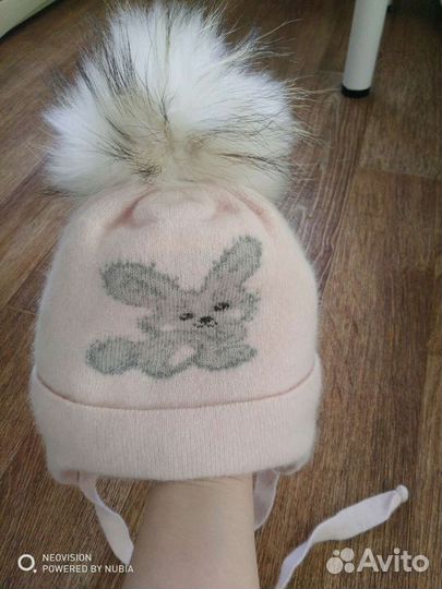 Шапка зимняядля девочки 44-46