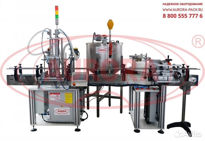 Полуавтоматическая линия розлива химии
