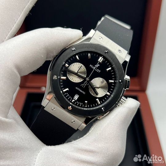 Часы мужские стильные кварцевые Hublot