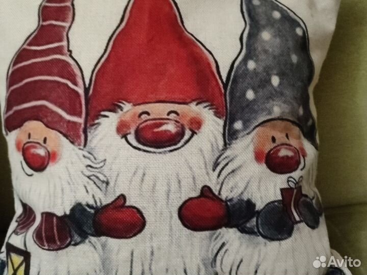 Наволочка декоративная новогодняя