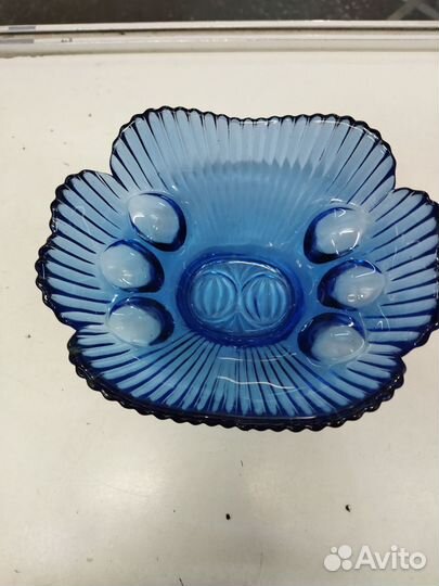 Ваза цветное стекло СССР