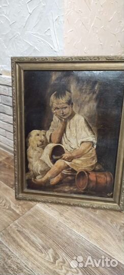 Картина маслом старая