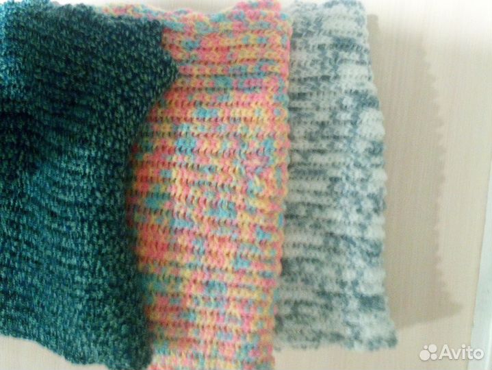 Вязаные шарфы шапки варежки гетры жен