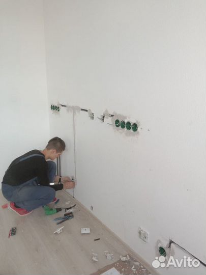 Перенос розеток, адаптация розеток и выключателей