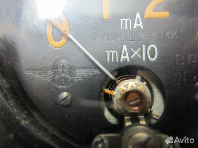 Авиационный вольтметр (миллиамперметр) ва-46