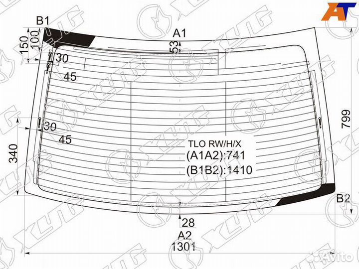 Лобовое стекло на Honda Accord 08-12г