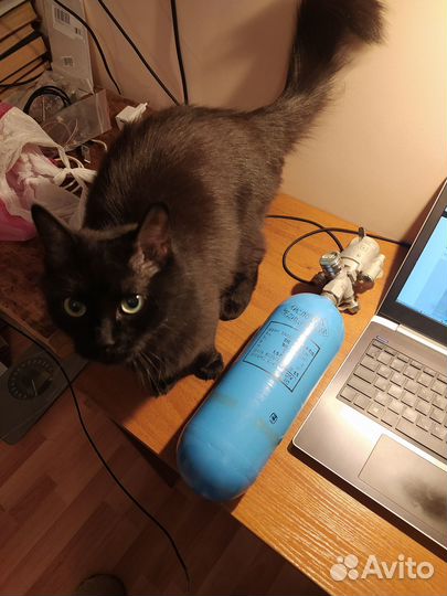 Авиационный кислородный баллон с узр-2 2литра