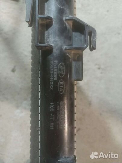 Радиатор охлаждения на хендай салярис 2017