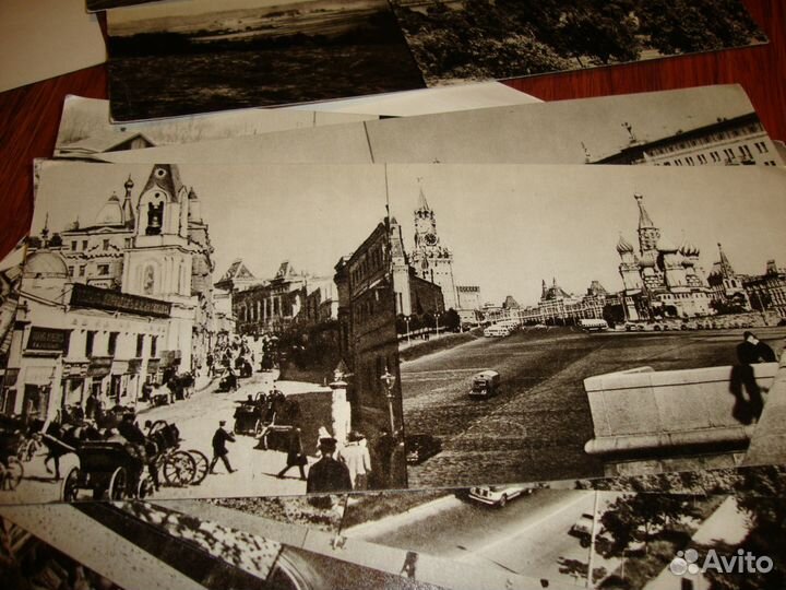Набор открыток фото Москва старая и Москва новая