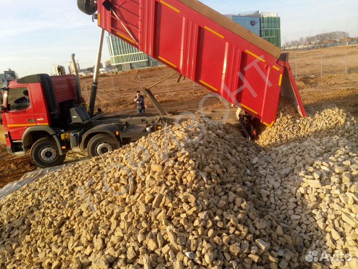 Щебень Мура Галька Гпс Мергель Окол бутовый Песок