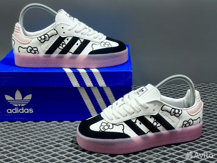 Кроссовки женские Adidas Samba Hello Kitty