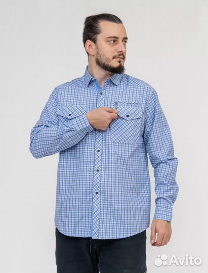 Рубашка мужская хлопок 54 56 58 60 новые