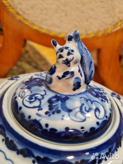 Сахарница гжель 