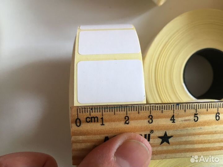 Лента с наклейками для ценников 20х30 мм