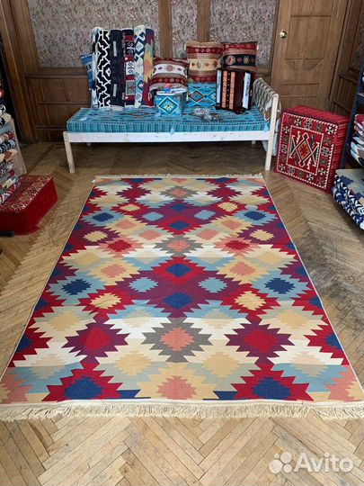 Ковер комнатный безворсовый хлопковый 160х250