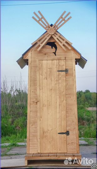 Дачный туалет деревянный SOX562