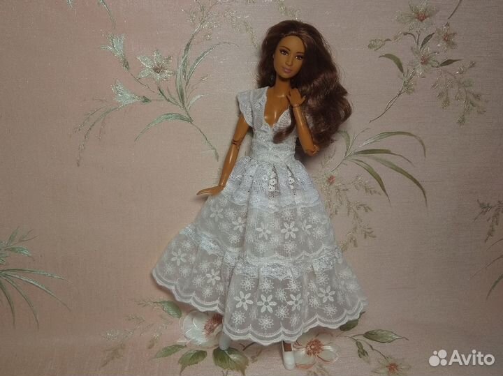 Одежда для Barbie Барби Платье кружевное