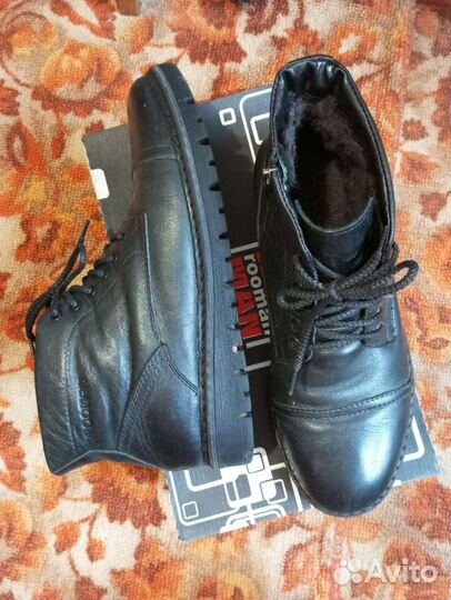 Мужские кожаные ботинки